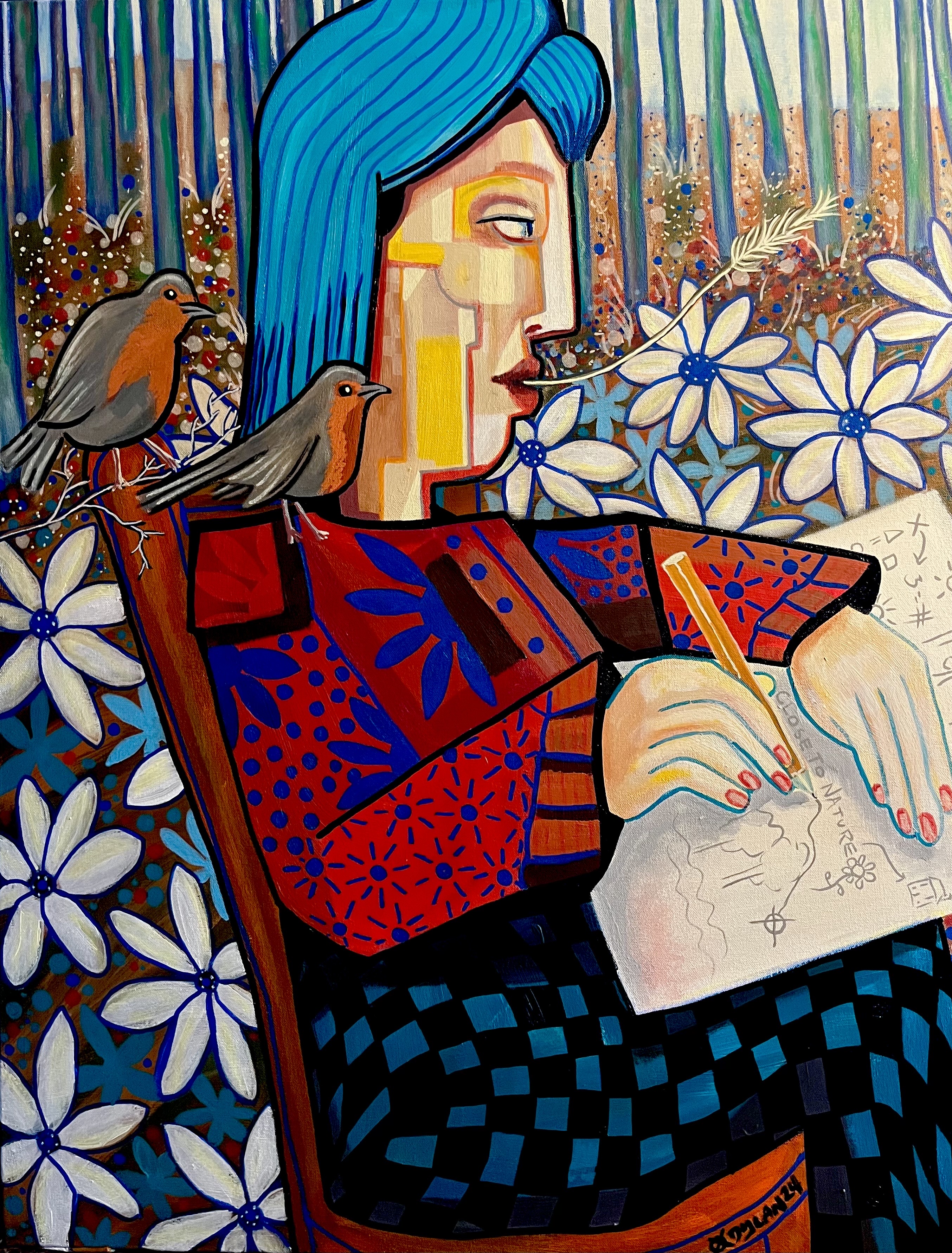 Natures Calling (Acrylic on loose canvas)