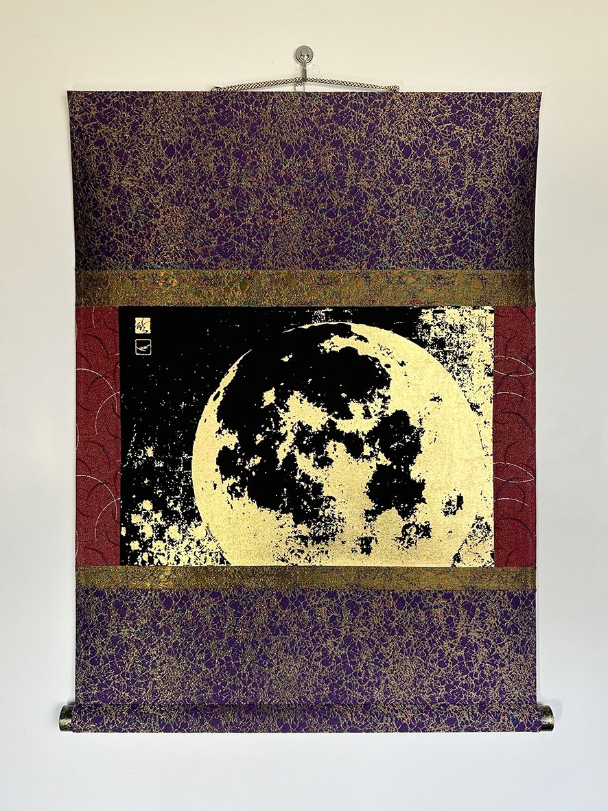 ⚫︎Moonlit Love Series Hanging Scroll ◻︎Moonlit Love - Moon