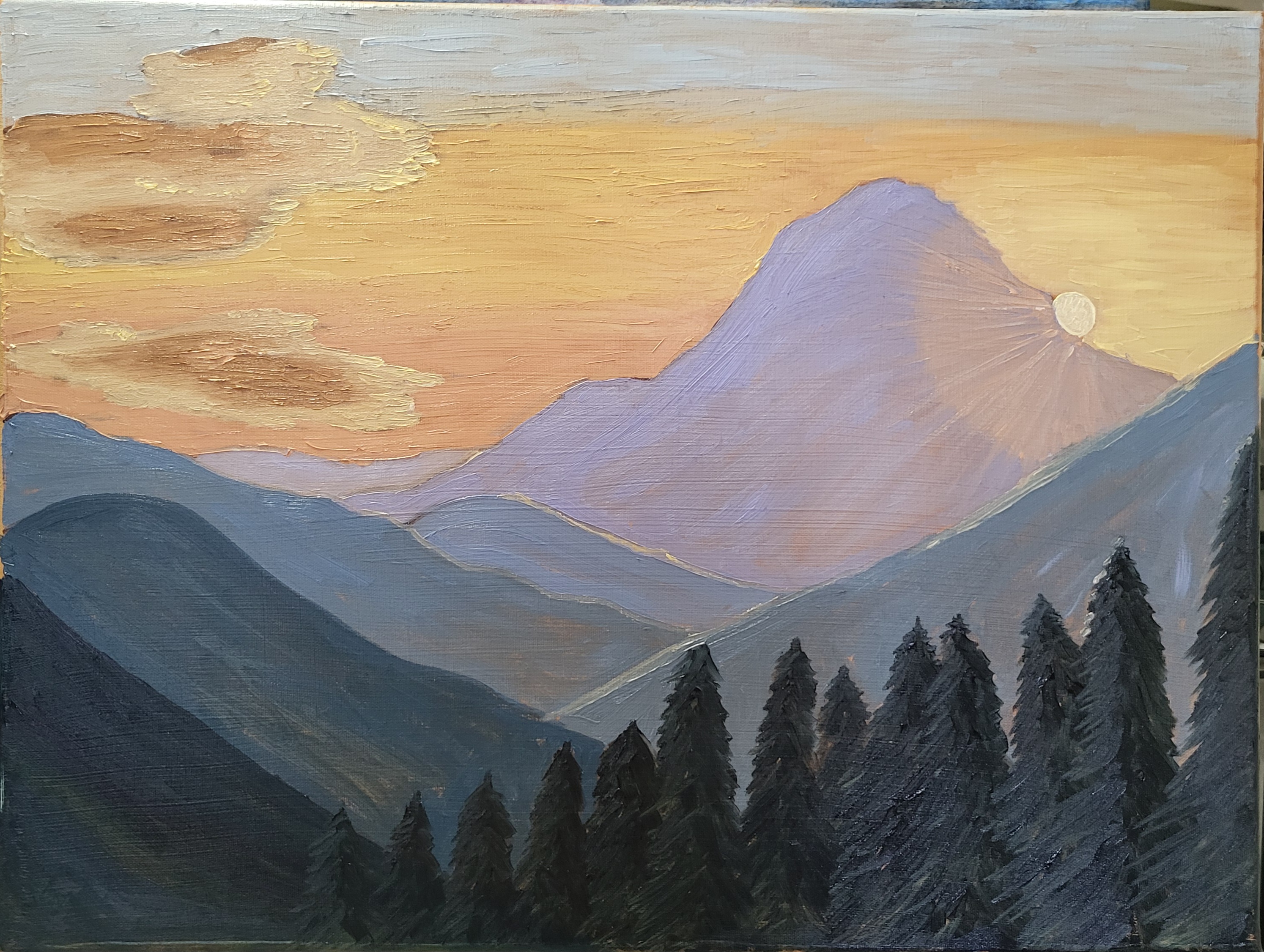 First Light in Quiet Peaks